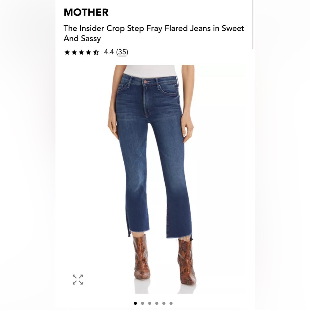 MOTHER the insider step fray sweet and sassy size 26